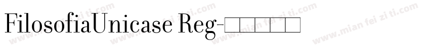 FilosofiaUnicase Reg字体转换